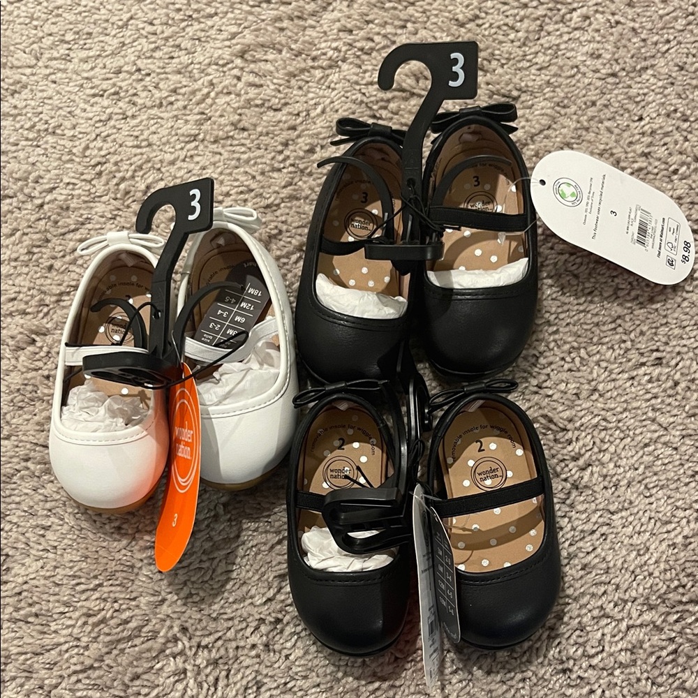 Wonder Nation Girls Ballet Slippers